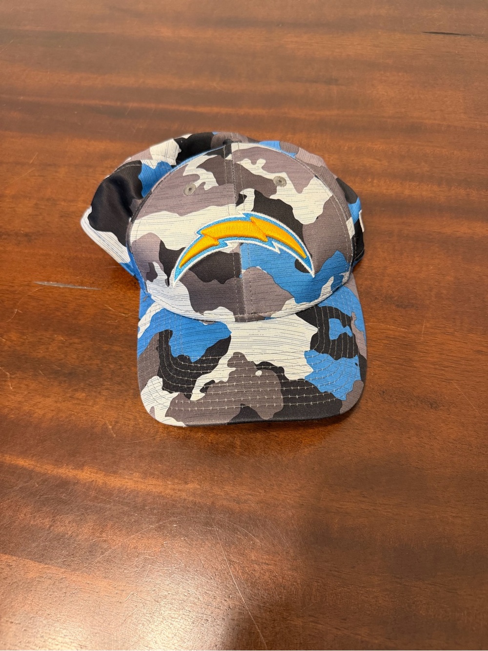 New Era Chargers Camouflage Cap in Blue, Gray, Black